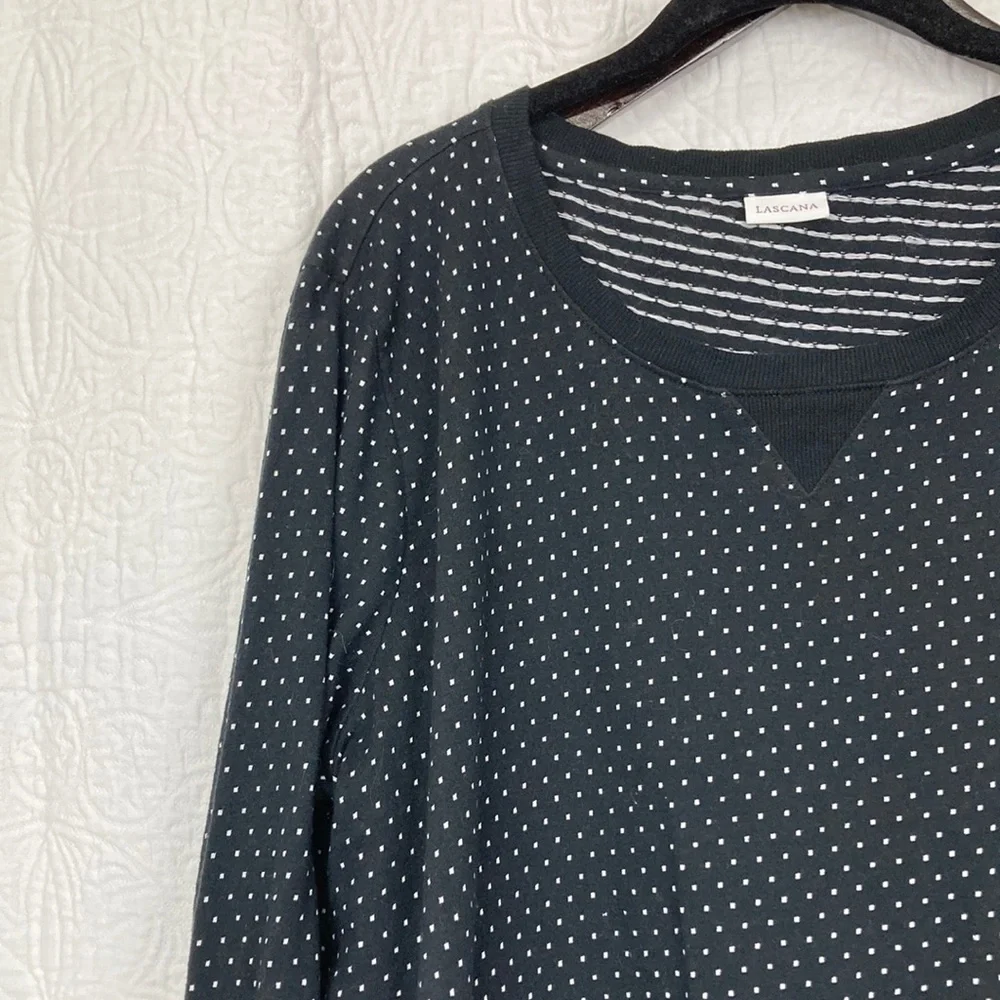 Lascana Women’s Black & White Polka Dot Lounge Set sz 12/14